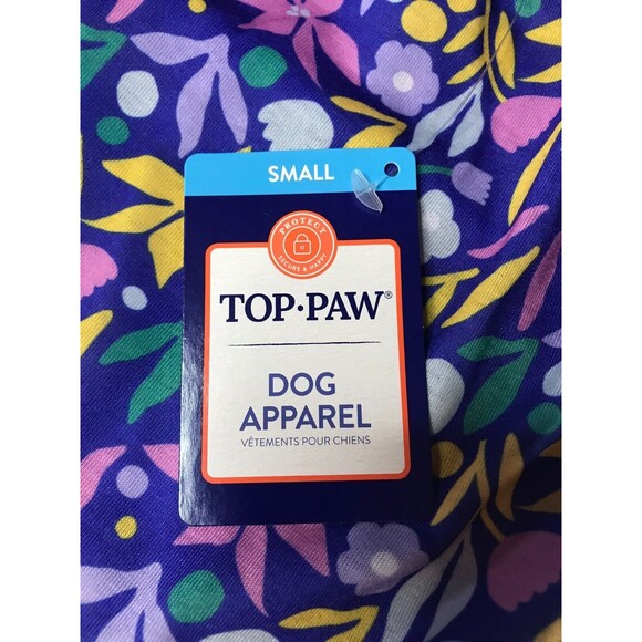 New Dog Clothing Lot 3 Pieces Shirts Floral Plaid Outfits Puppy Doggie Small - Picture 9 of 9